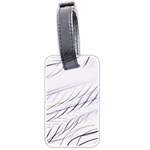 Lilac stripes Luggage Tags (Two Sides) Back