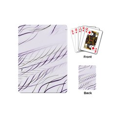 Lilac stripes Playing Cards (Mini) 