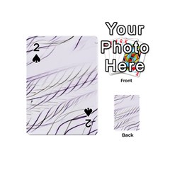 Lilac stripes Playing Cards 54 (Mini) 