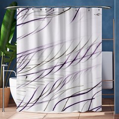 Lilac stripes Shower Curtain 60  x 72  (Medium) 