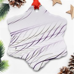 Lilac stripes Ornament (Snowflake) 