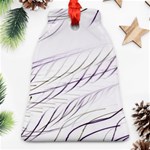 Lilac stripes Ornament (Bell)  Front