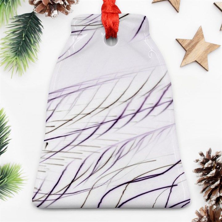 Lilac stripes Ornament (Bell) 