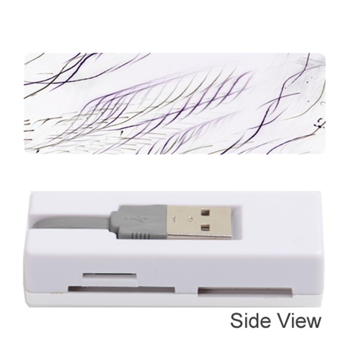 Lilac stripes Memory Card Reader (Stick) 