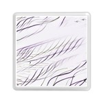 Lilac stripes Memory Card Reader (Square)  Front