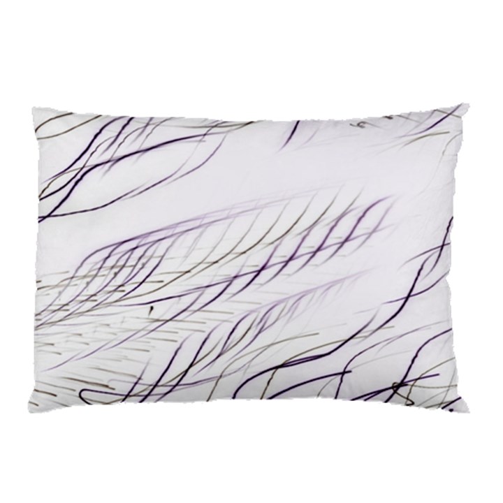 Lilac stripes Pillow Case (Two Sides)