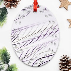 Lilac stripes Ornament (Oval Filigree) 