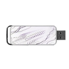 Lilac stripes Portable USB Flash (One Side)