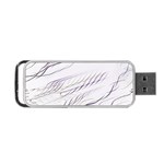 Lilac stripes Portable USB Flash (Two Sides) Front