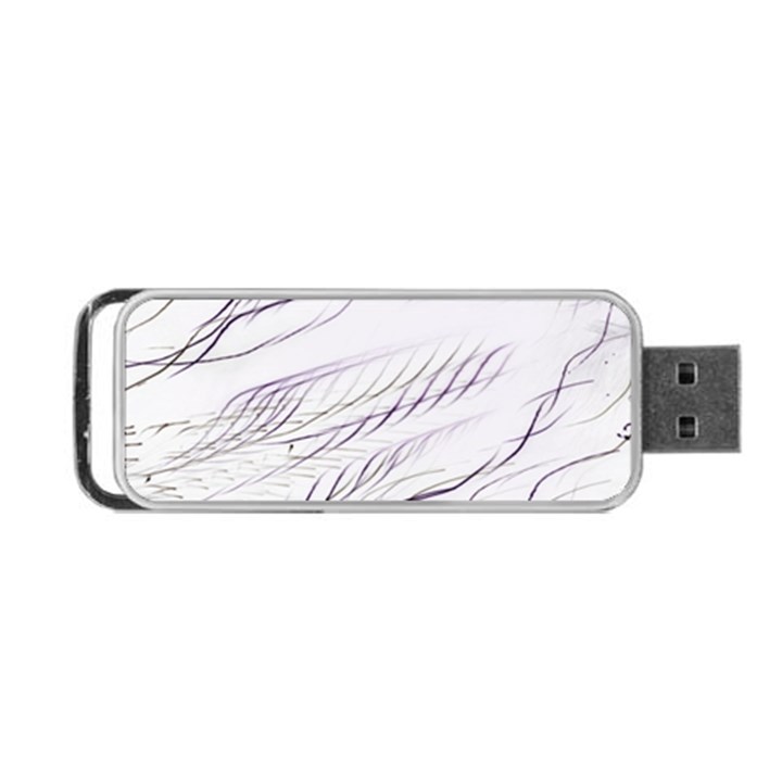 Lilac stripes Portable USB Flash (Two Sides)