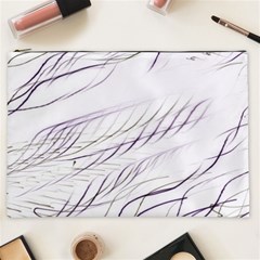 Lilac stripes Cosmetic Bag (XXL) 