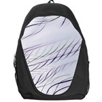 Lilac stripes Backpack Bag Front