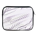 Lilac stripes Apple iPad 2/3/4 Zipper Cases Front