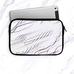 Lilac stripes Apple iPad Mini Zipper Cases