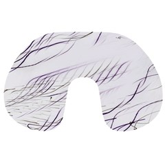 Lilac stripes Travel Neck Pillows