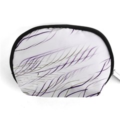 Lilac stripes Accessory Pouches (Medium) 