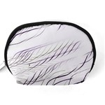 Lilac stripes Accessory Pouches (Medium)  Back