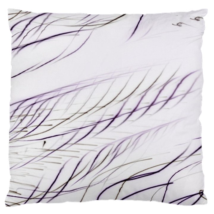 Lilac stripes Standard Flano Cushion Case (One Side)