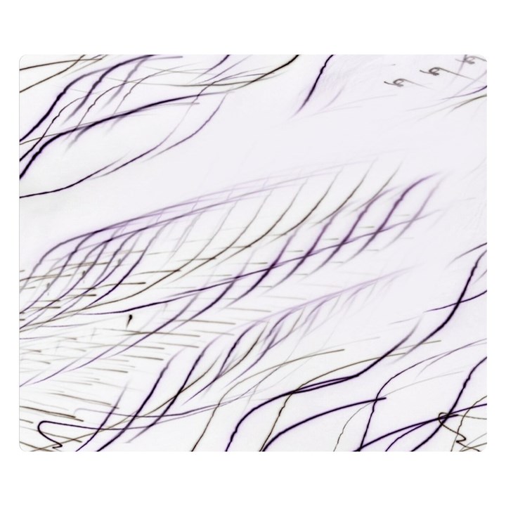 Lilac stripes Double Sided Flano Blanket (Small) 