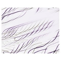 Lilac stripes Double Sided Flano Blanket (Medium) 