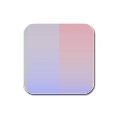 Colorful Colors Rubber Square Coaster (4 Pack) 