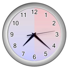 Colorful Colors Wall Clocks (silver)  by picsaspassion