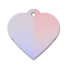 Colorful Colors Dog Tag Heart (two Sides)