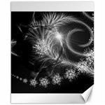 Silver feather and ball decoration Canvas 16  x 20   15.75 x19.29  Canvas - 1