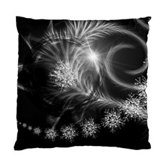 Silver Feather And Ball Decoration Standard Cushion Case (two Sides) by picsaspassion