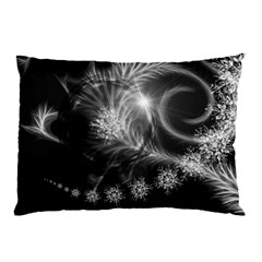 Silver Feather And Ball Decoration Pillow Case