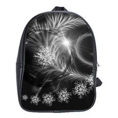 Silver Feather And Ball Decoration School Bags(large) 