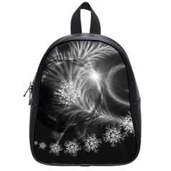 Silver Feather And Ball Decoration School Bags (small) 