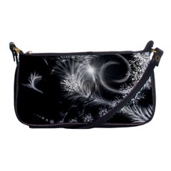 Silver Feather And Ball Decoration Shoulder Clutch Bags