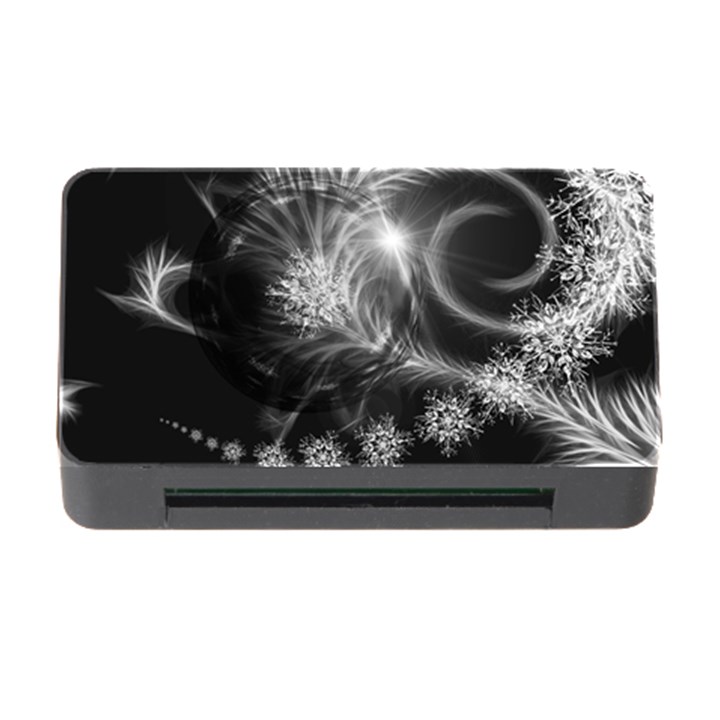 Silver feather and ball decoration Memory Card Reader with CF