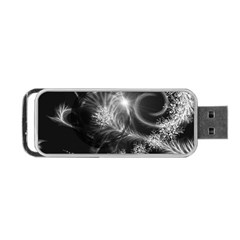 Silver Feather And Ball Decoration Portable Usb Flash (one Side)