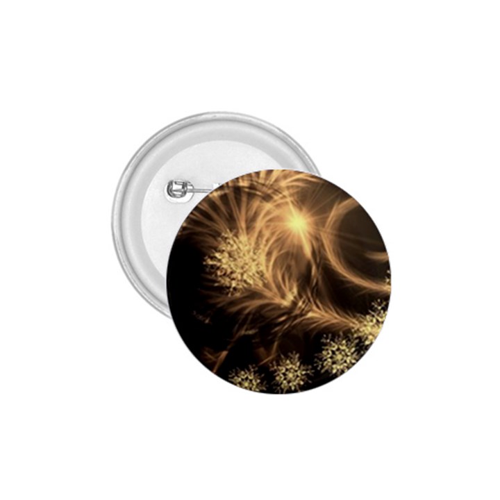 Golden feather and ball decoration 1.75  Buttons