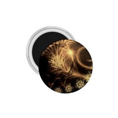 Golden Feather And Ball Decoration 1 75  Magnets