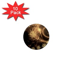 Golden Feather And Ball Decoration 1  Mini Magnet (10 Pack) 