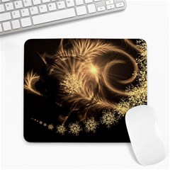 Golden Feather And Ball Decoration Large Mousepads