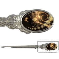 Golden Feather And Ball Decoration Letter Openers