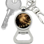 Golden feather and ball decoration Bottle Opener Key Chains Front