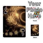 Golden feather and ball decoration Playing Cards 54 Designs  Front - Spade4