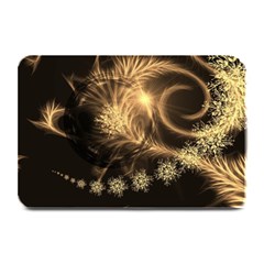 Golden Feather And Ball Decoration Plate Mats by picsaspassion