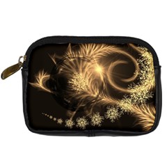 Golden Feather And Ball Decoration Digital Camera Cases