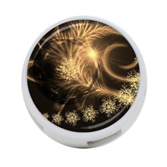 Golden Feather And Ball Decoration 4-port Usb Hub (one Side) by picsaspassion