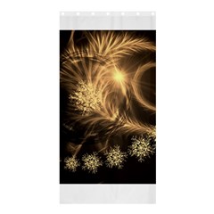 Golden Feather And Ball Decoration Shower Curtain 36  X 72  (stall) 