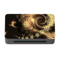 Golden Feather And Ball Decoration Memory Card Reader With Cf by picsaspassion