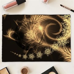 Golden Feather And Ball Decoration Cosmetic Bag (xxl)  by picsaspassion