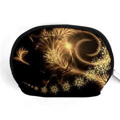 Golden Feather And Ball Decoration Accessory Pouches (medium) 