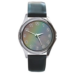 Between The Rainbow Round Metal Watch